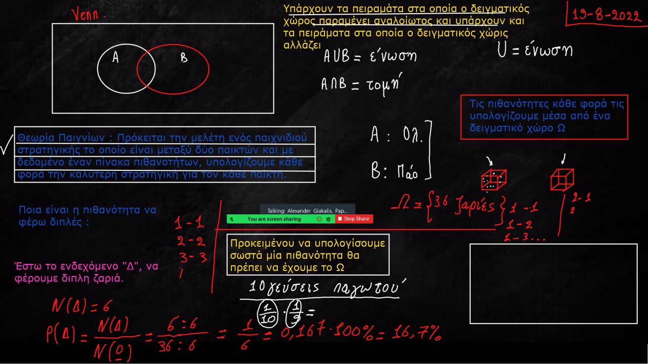 Live Online Session — Probability & Venn Diagrams